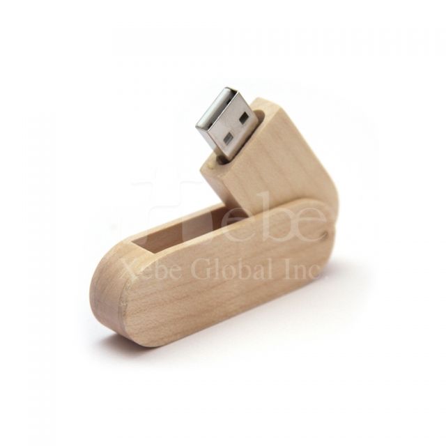 Spinning Wooden USB disk USB disk manufacturer