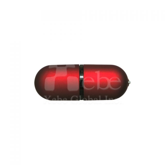 Oval shaped USB thumb drive