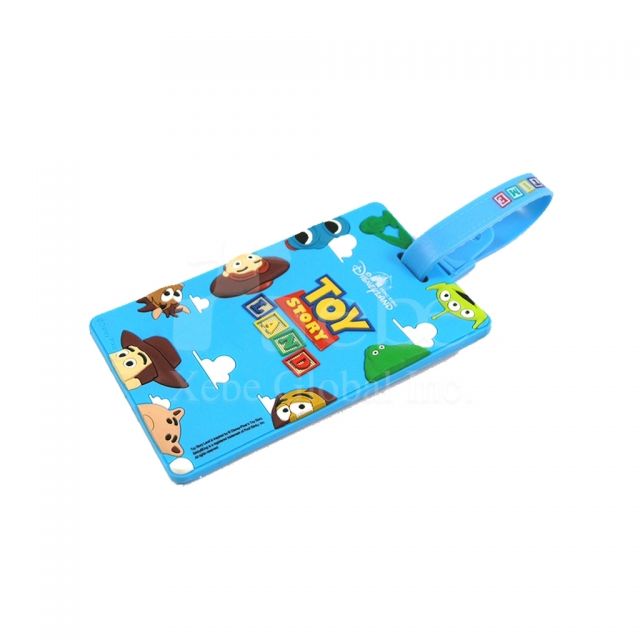 Cartoon PVC luggage tag