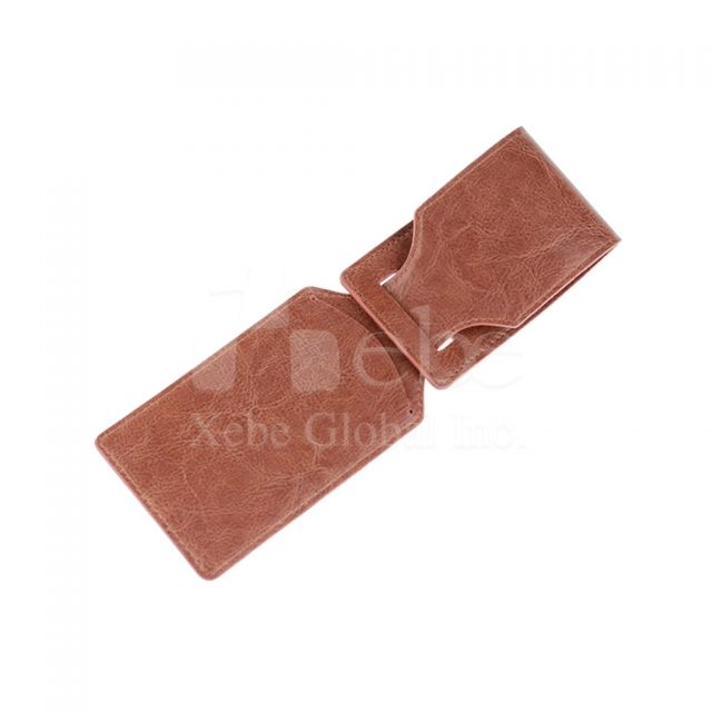 Custom gifts leather luggage tags