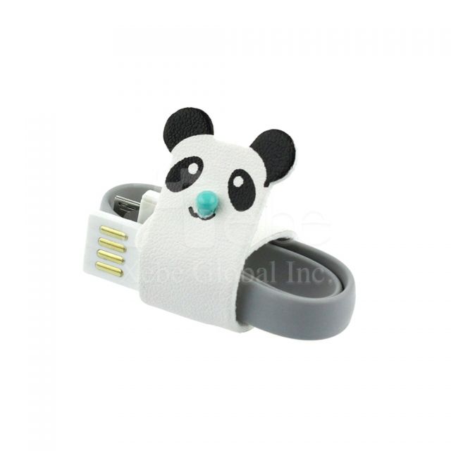 Animal leather cable organizer