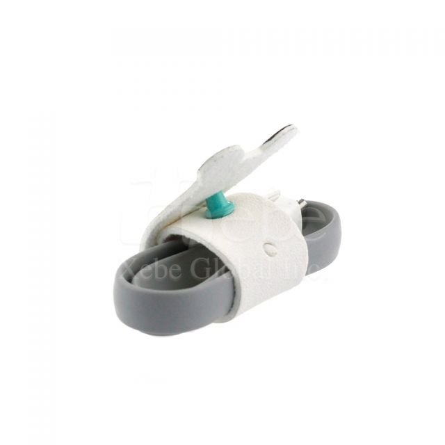 Animal leather cable organizer