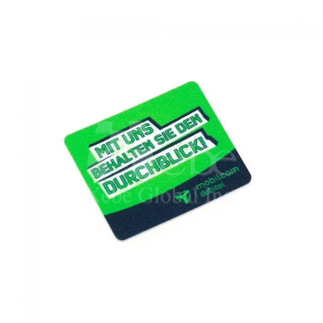 Personalized screen cleaner sticker