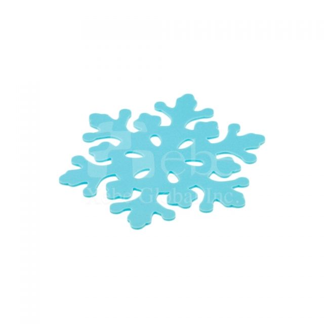 Snowflake personalized coasters