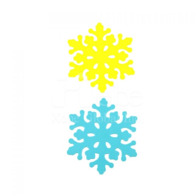 Snowflake personalized coasters