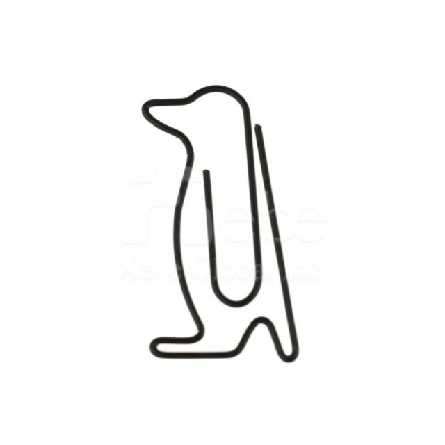 Penguin paper clip bookmark