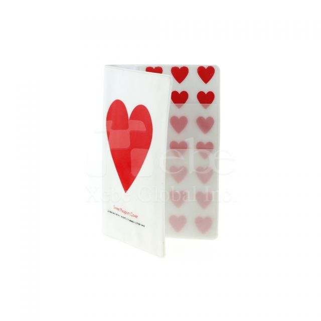 Cute passport holder heart passport holder
