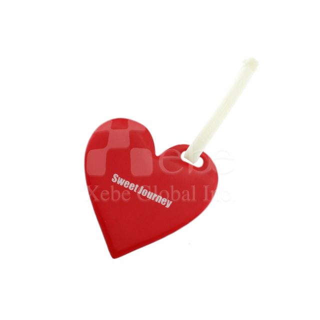 Heart luggage tag