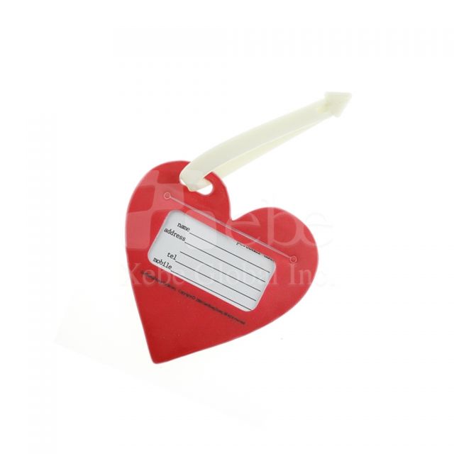 Heart luggage tag