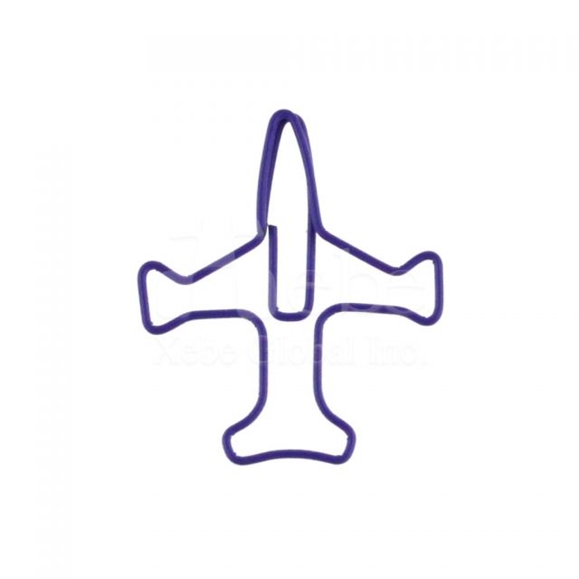 Airplane custom stationery paper clip