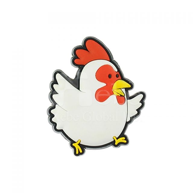 Custom fridge magnets rooster shape magnet
