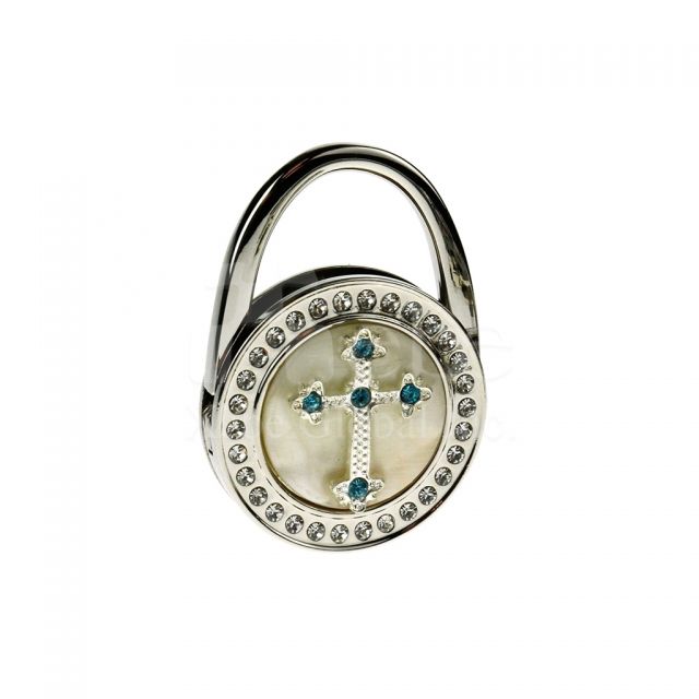 Cross with cubic purse hookGift