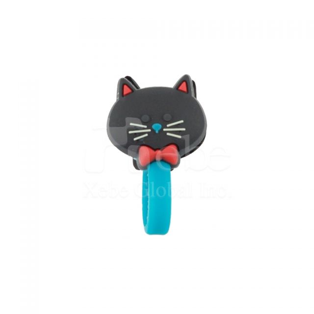 Cartoon black cat cable winder unique gifts