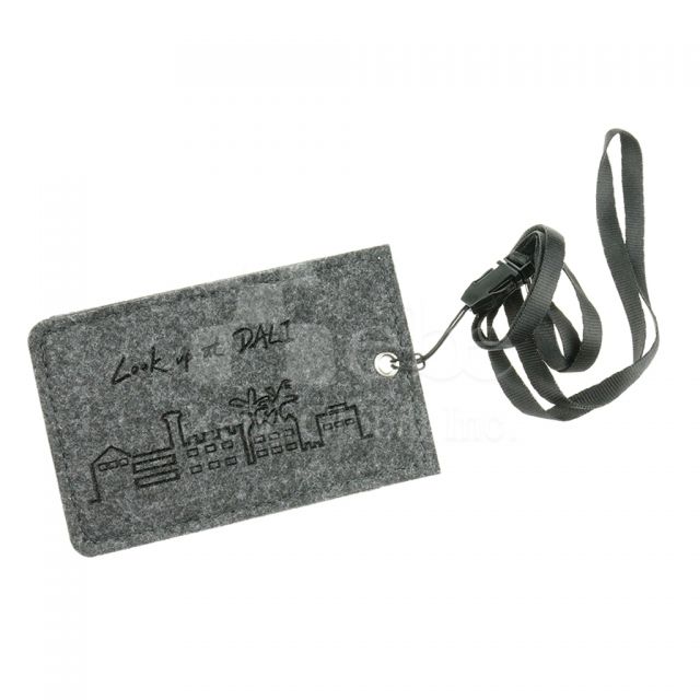 Custom felted wool card holder corporate souvenirs