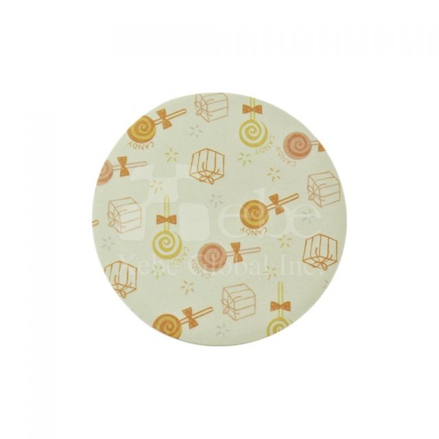 Circular sticky notes advertising gifts