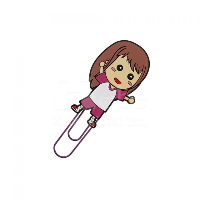 Cartoon appearance custom Paperclip Soft plastic molding