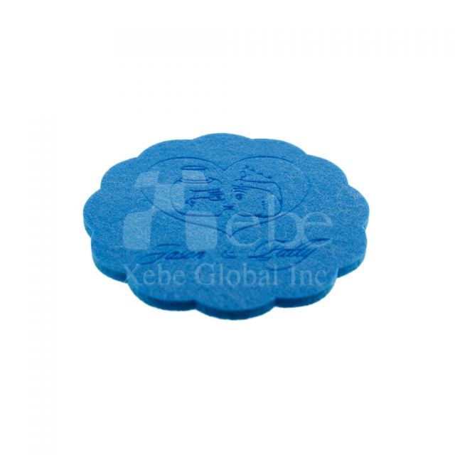 Customized felt coasters creative wedding gifts