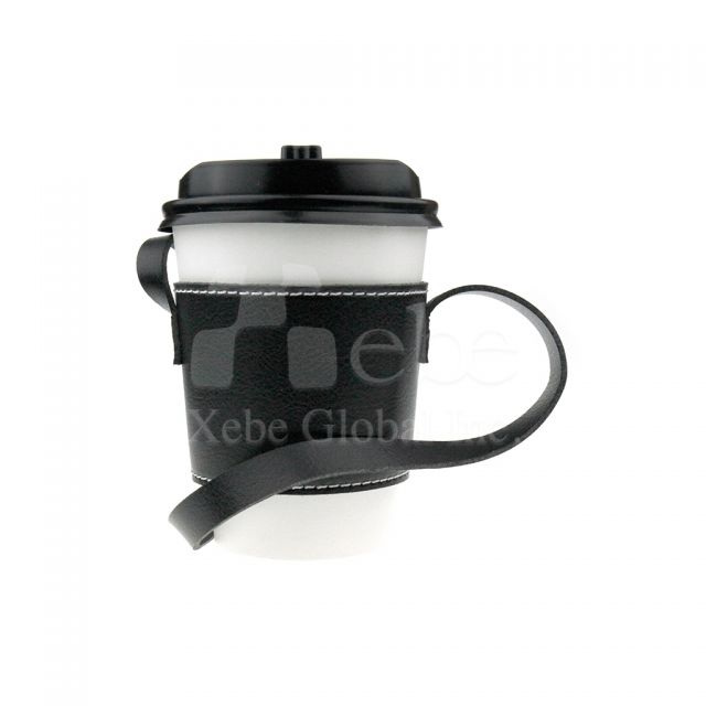 Leather Cup Sleeve Bag Imprinted promotional products