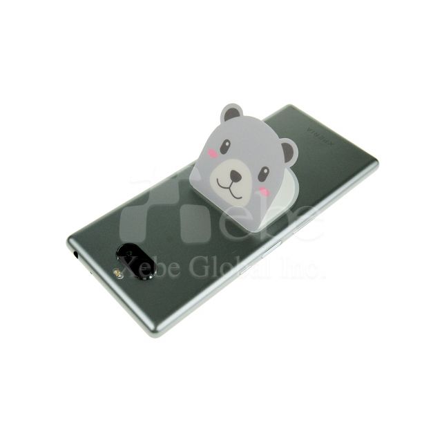 Adorable gray bear Phone holder