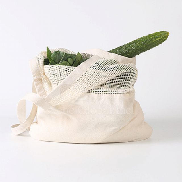 Cotton mesh eco shopping bag