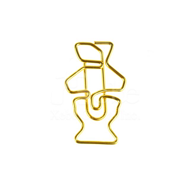 Clay pot shaped paperclip