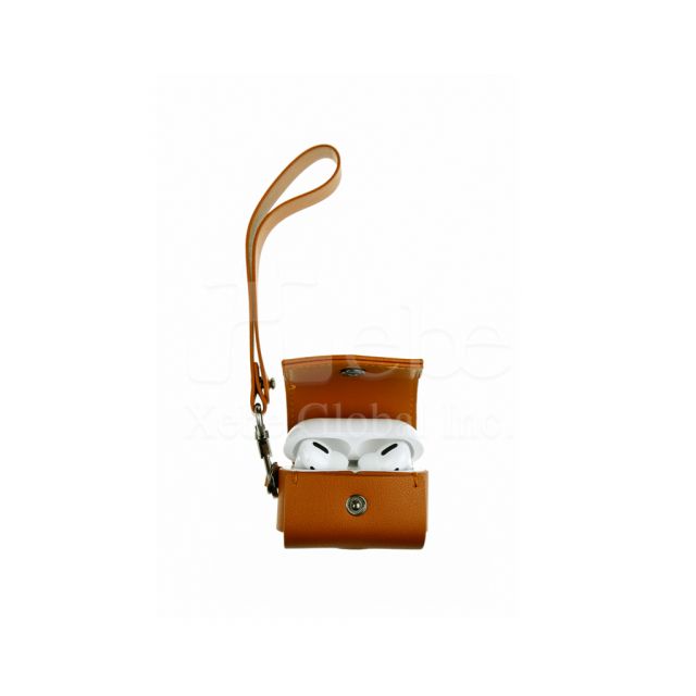 Leather style wireless earbuds case