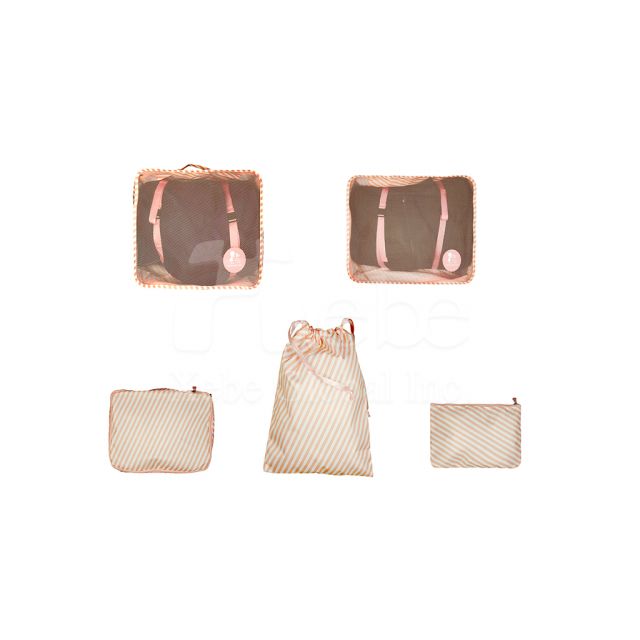 Pink travel packing set