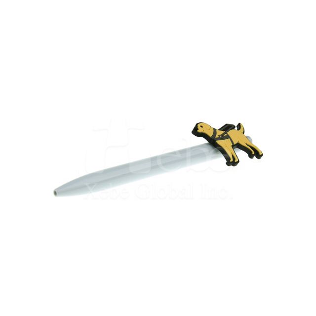 Smiling yellow Guide dog Custom Pen
