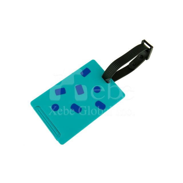 Blue plane figure Luggage tags