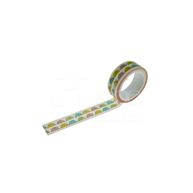 Simple style semicircle washi tape
