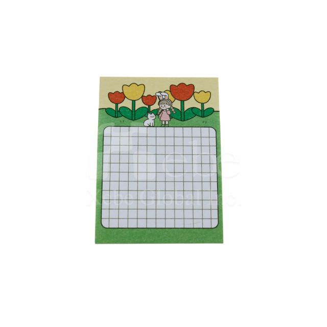 Garden flowers sticky notes