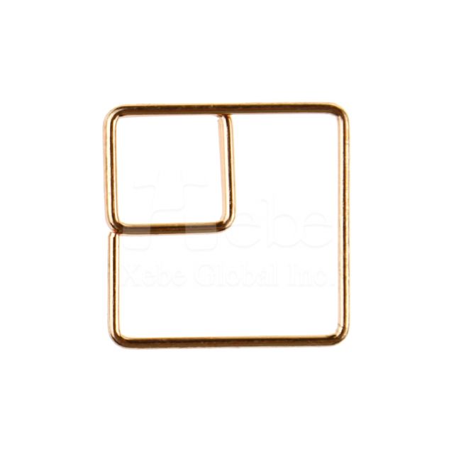 Simple style square shape paperclip