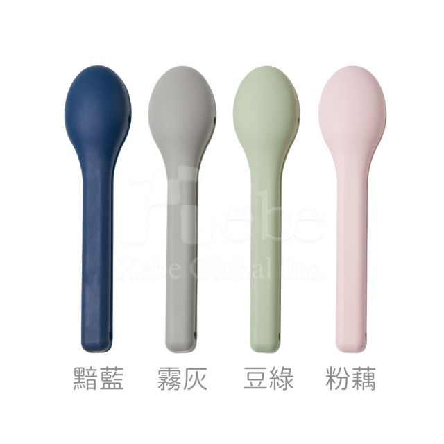Spoon shaped storage bag cutlery set