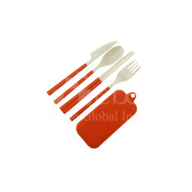 Wheat material non-toxic environmental protection tableware set