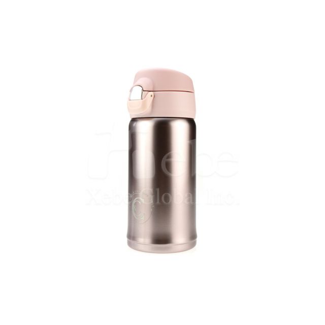 Custom leak proof one click open  stainless steel thermos
