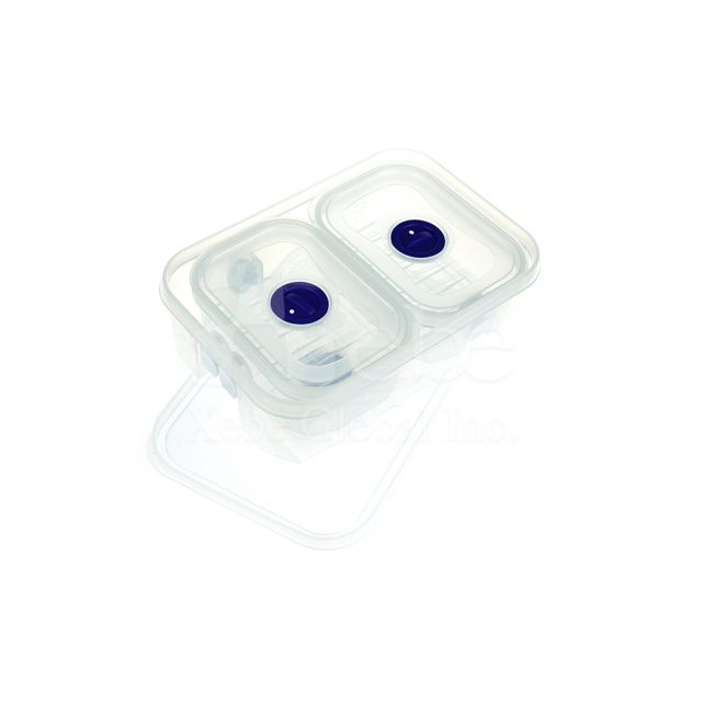 Transparent double layer customized lunch box