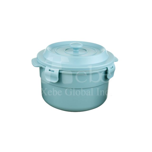 Blue Double Layer Instant Noodle Bowl