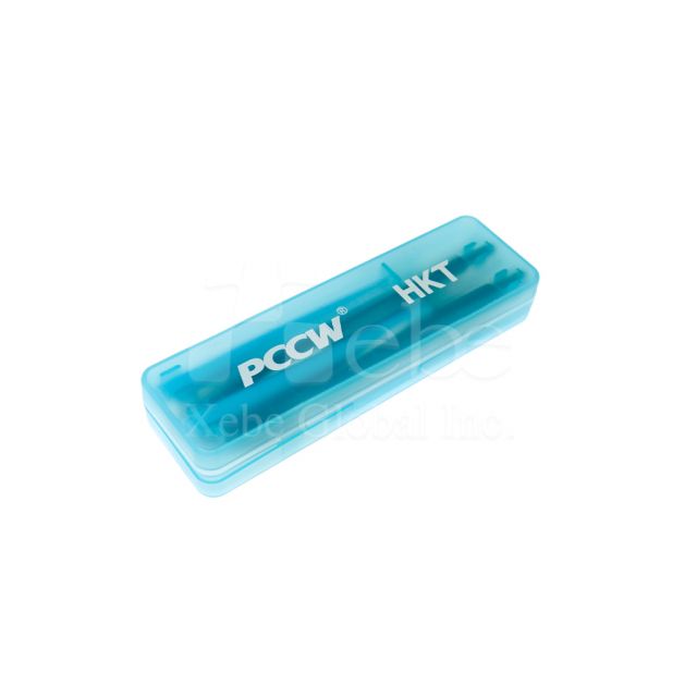 Blue plastic eco-friendly cutlery set