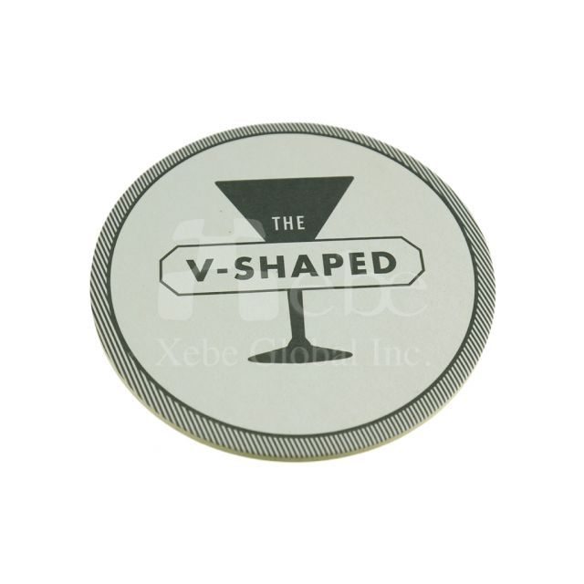 Cocktail glass print coaster