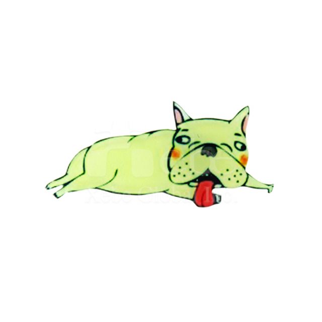 Lie down bulldog Fridge magnets