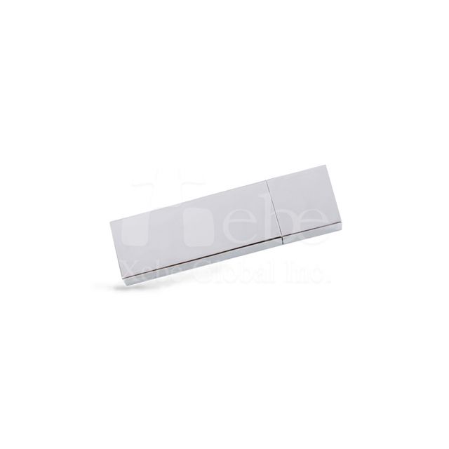 Silver color Customized LOGO flash drive