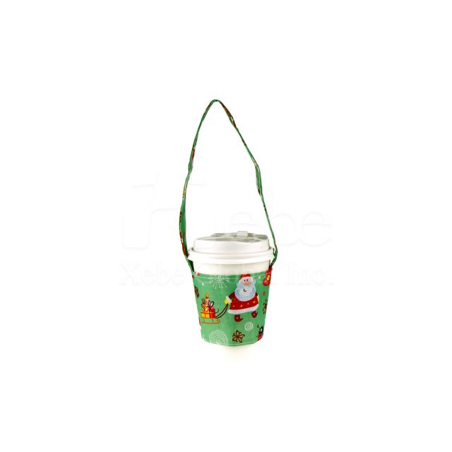 Xmas cute cup sleeve bag