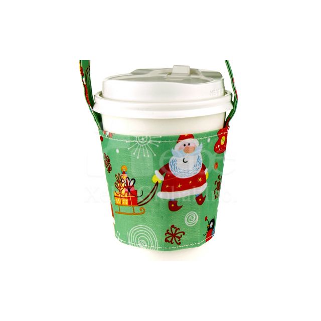 Xmas cute cup sleeve bag