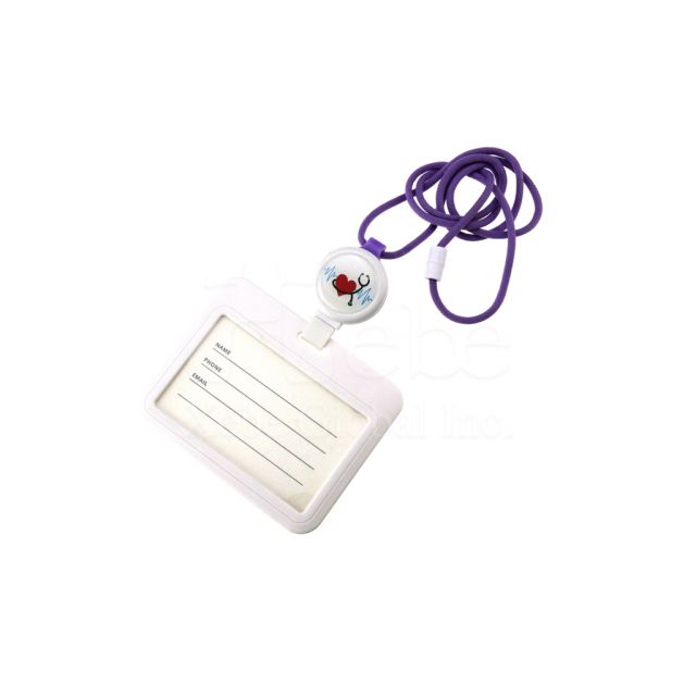 Loving stethoscope adjustable lanyard card holder 