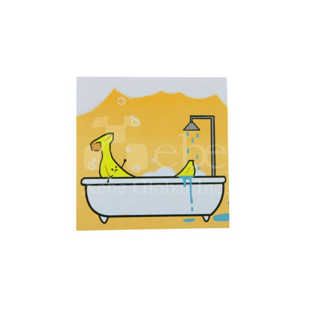 Bathing banana sticky notes