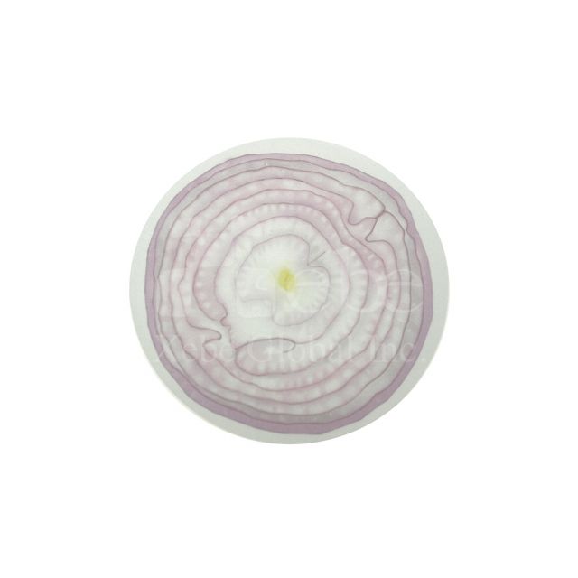 Cutting onion sticky notes
