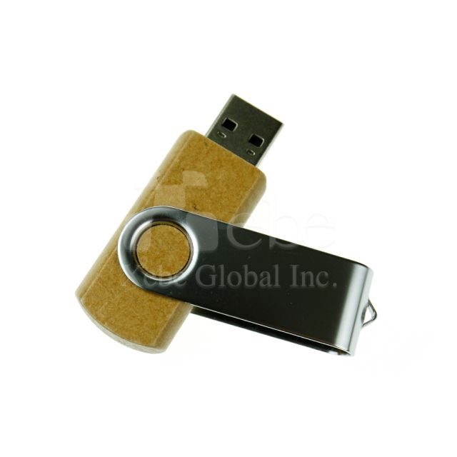 high quality rotation wooden USB