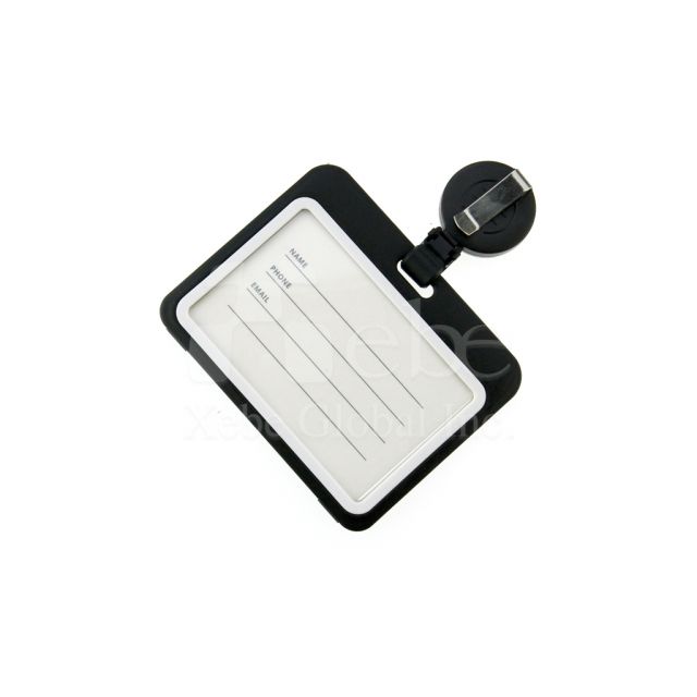 Classic black custom card holder