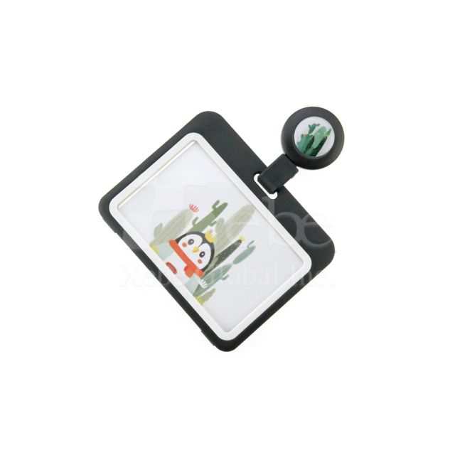 Classic black custom card holder