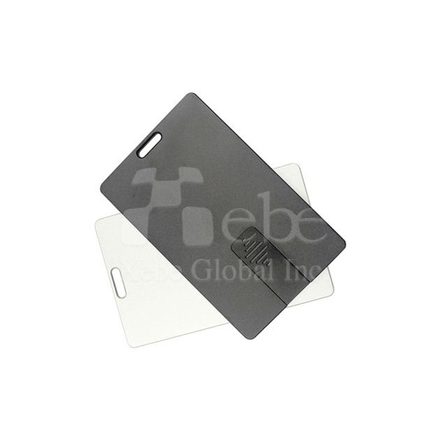 Start silver card shape metal USB